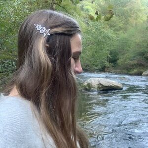 Star Hair Clip Silver Hair Pin Orion's Belt Boutique Hair Accessories